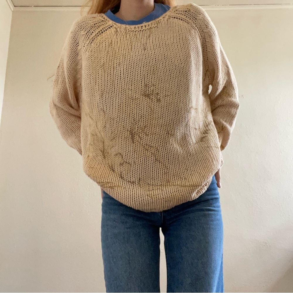 Coldwater Creek Beige Knit Pullover